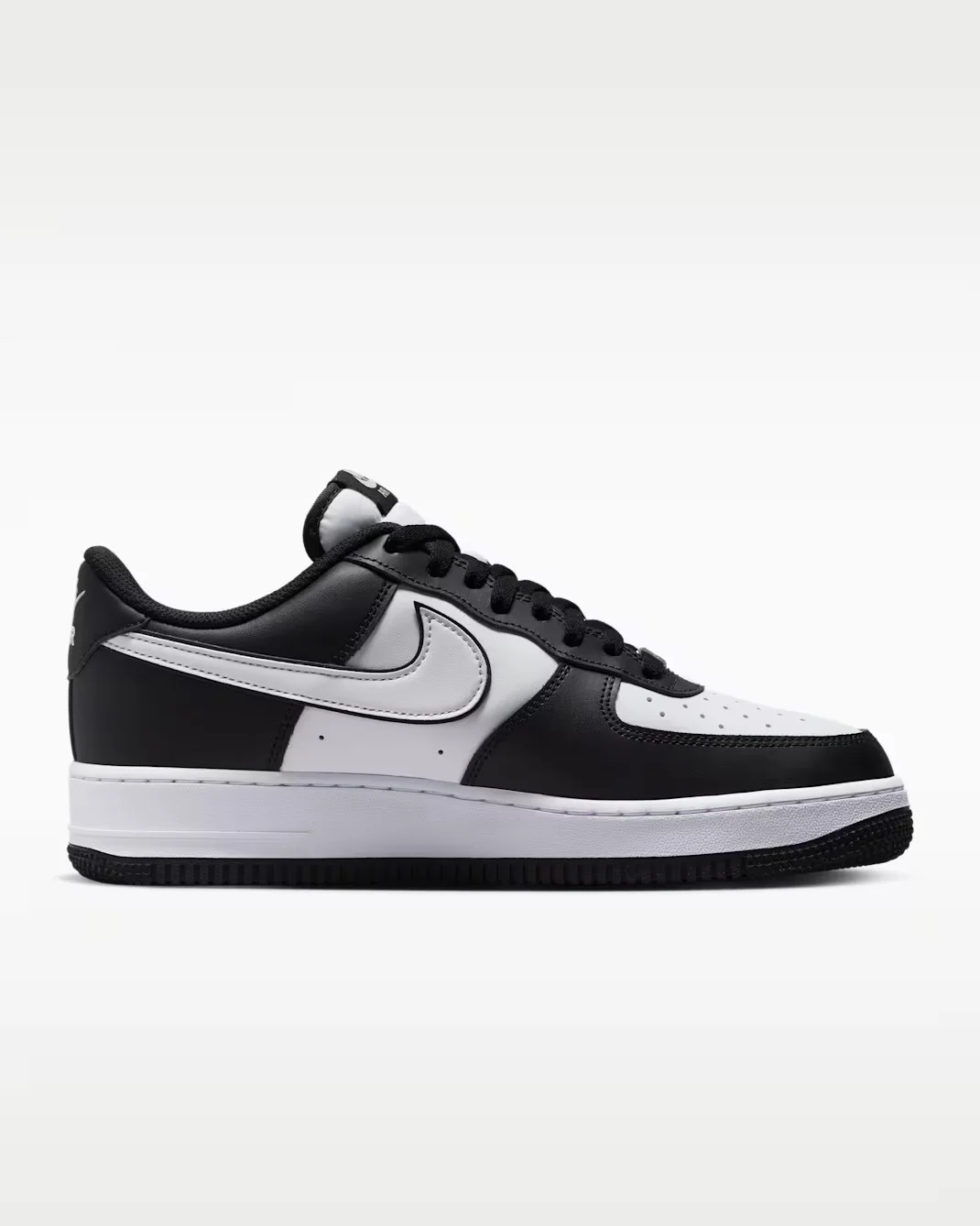 Nike Air Force 1 07 LV8 DV0788-001 - buty biało-czarne - obrazek 3
