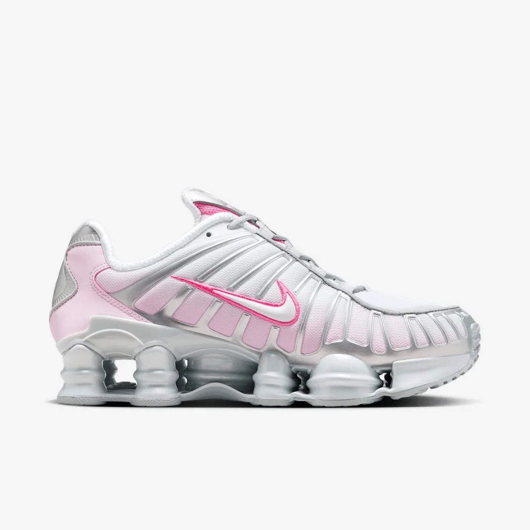 Nike Shox TL HV2520-001 - buty biało-różowe - obrazek 3