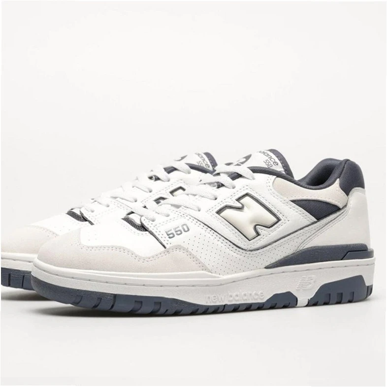 New Balance 550 BB550STG - buty biało-granatowo-szare - obrazek 2