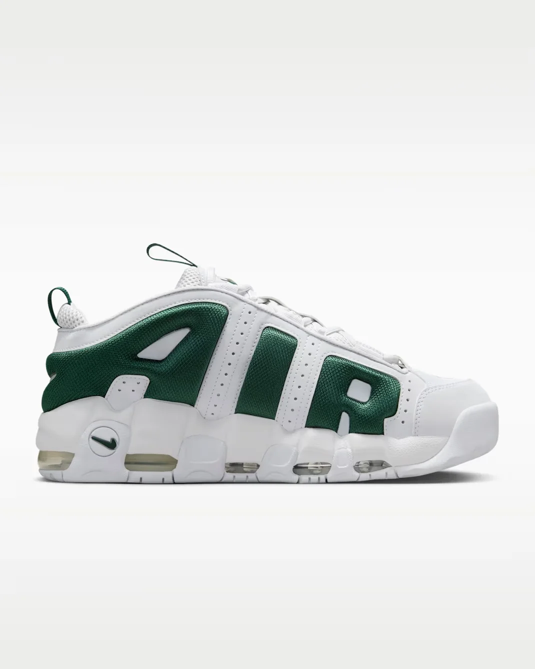Nike Air More Uptempo Low FZ3055-102 - buty biało-zielone - obrazek 3