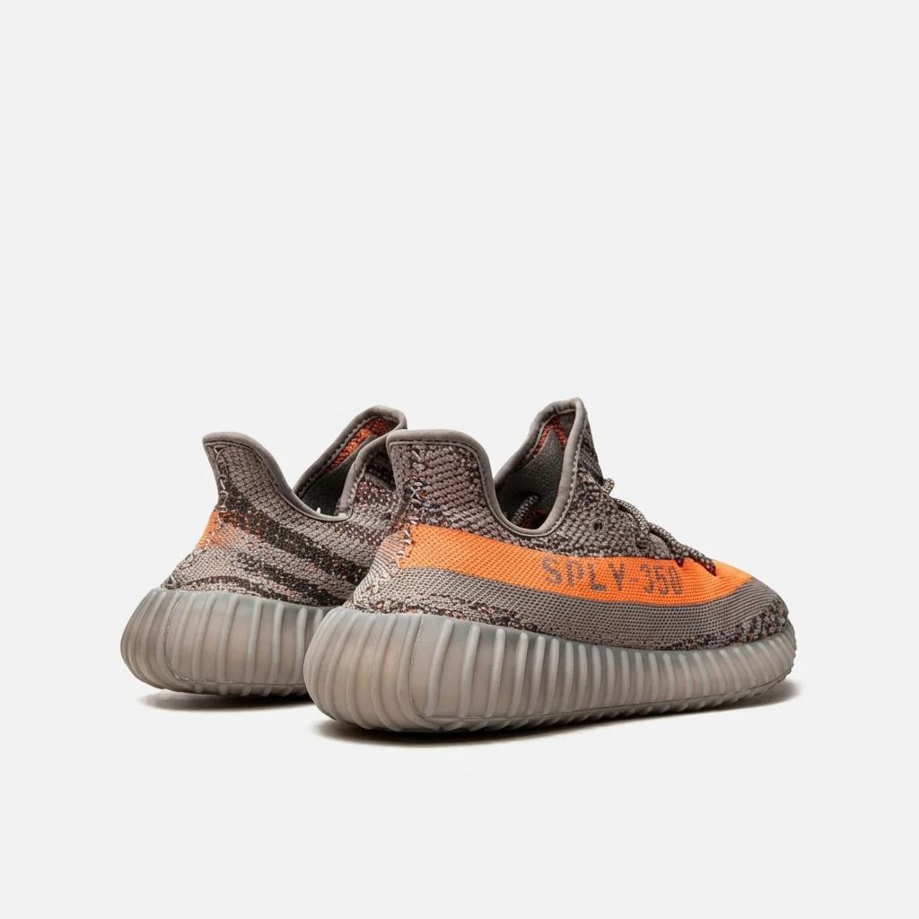 Adidas Yeezy Boost 350 V2 Beluga Reflective GW1229 - buty szaro-pomarańczowe - obrazek 2
