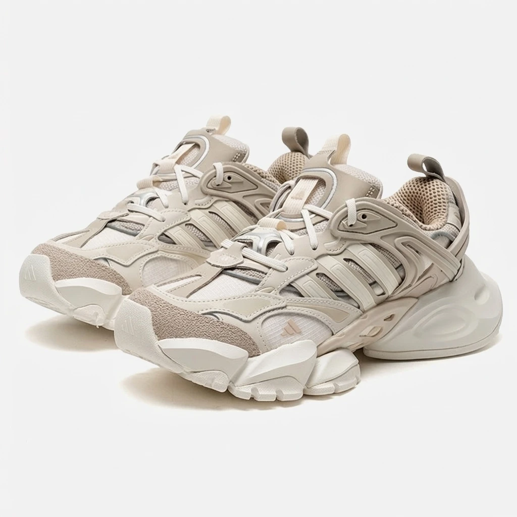 Adidas XLG Runner Deluxe IH7799 - buty beżowo-białe - obrazek 3