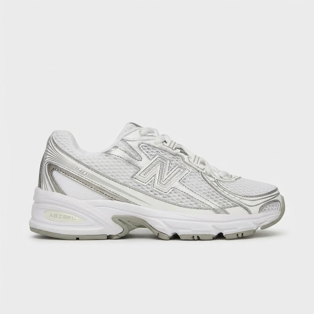 New Balance 740 Lace GR740WM - buty biało-srebrne