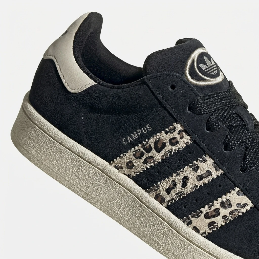 Adidas Campus 00s Black Leopard ID7039 - buty czarno-panterkowe - obrazek 9
