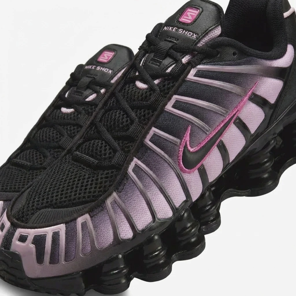 Nike Shox TL IH4485-001 - buty czarno-różowe - obrazek 8