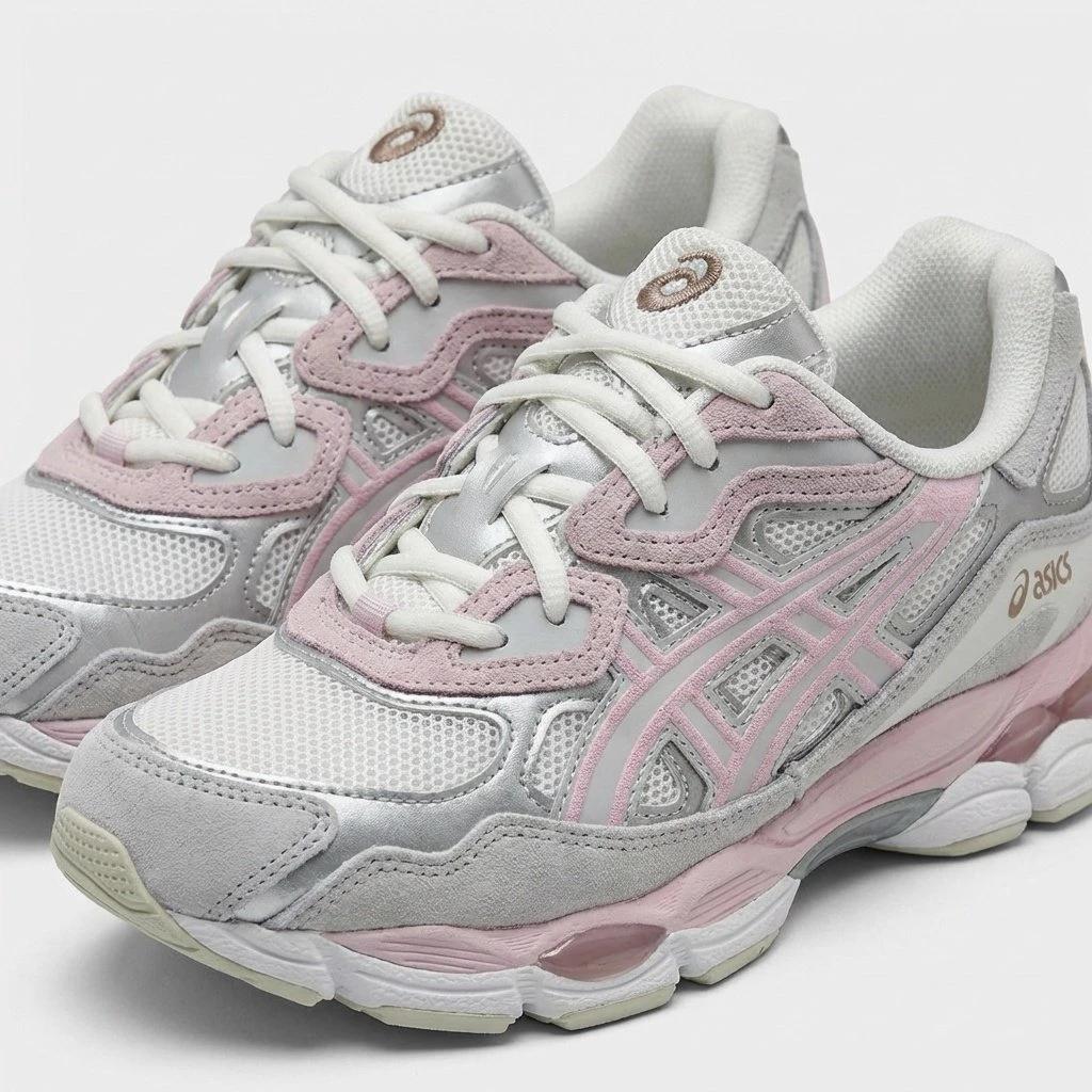 Asics GEL-NYC 1203A383-028 - buty szaro-różowe - obrazek 6