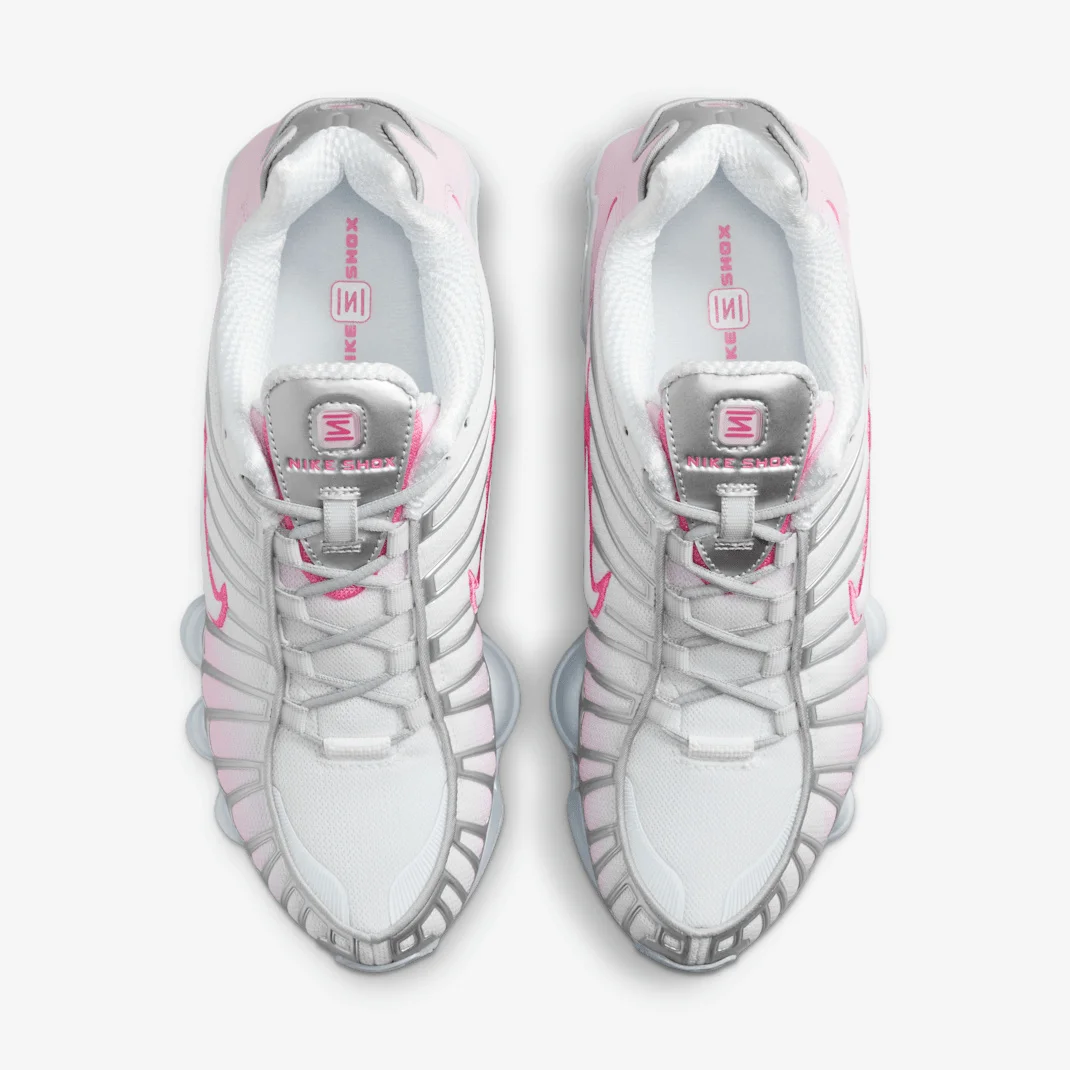 Nike Shox TL HV2520-001 - buty biało-różowe - obrazek 4