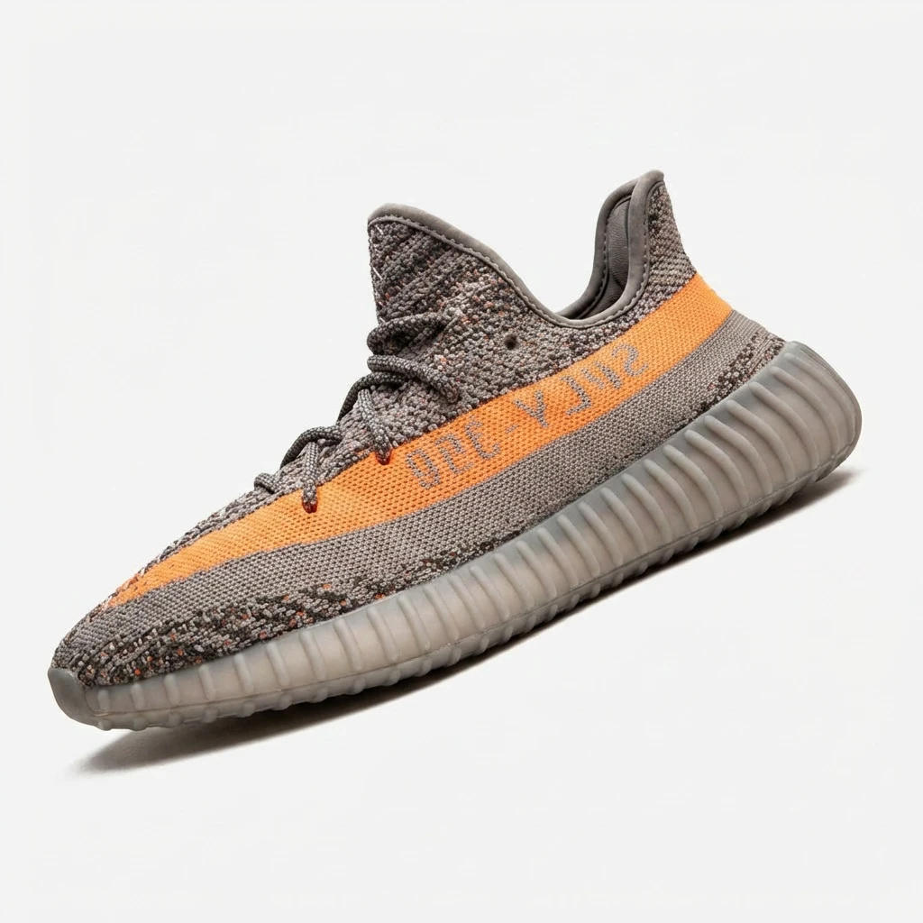 Adidas Yeezy Boost 350 V2 Beluga Reflective GW1229 - buty szaro-pomarańczowe