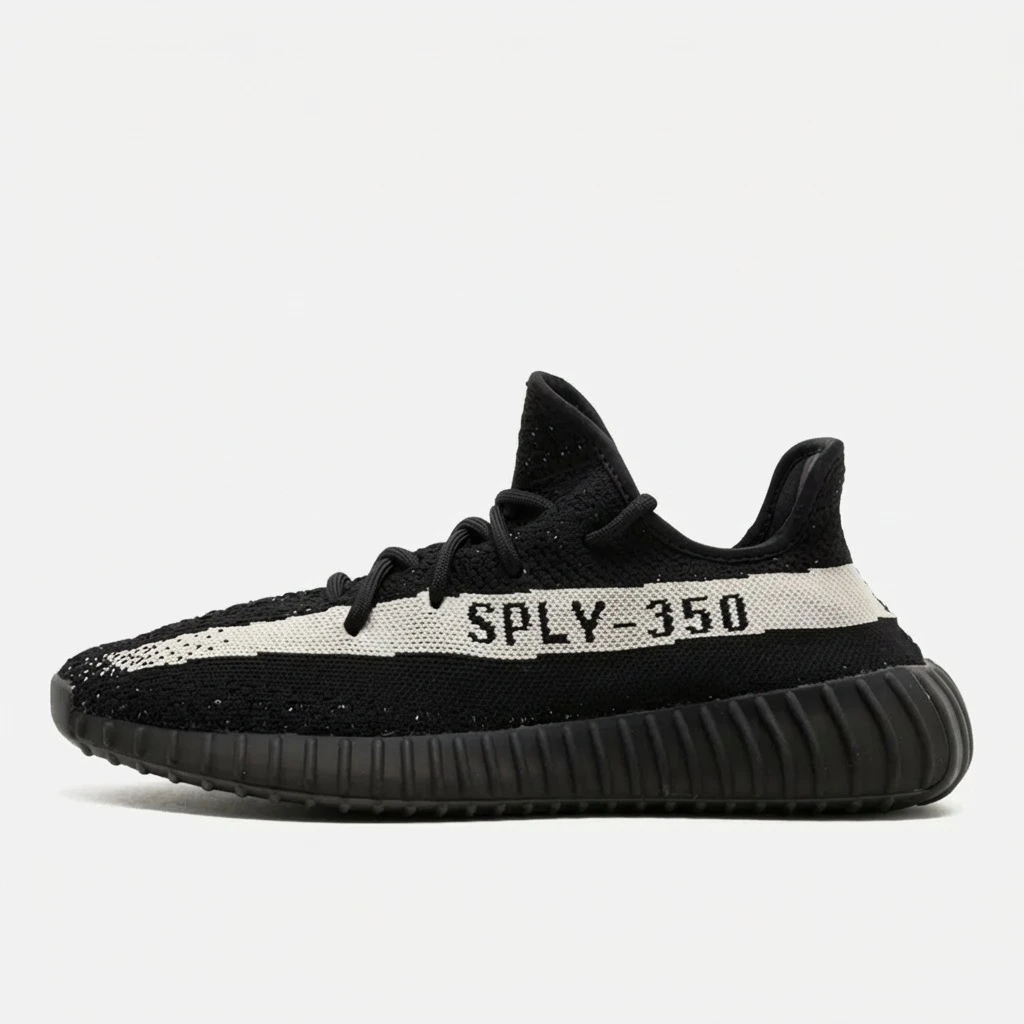 Adidas Yeezy Boost 350 V2 Core Black White BY1604 - buty czarno-białe - obrazek 8