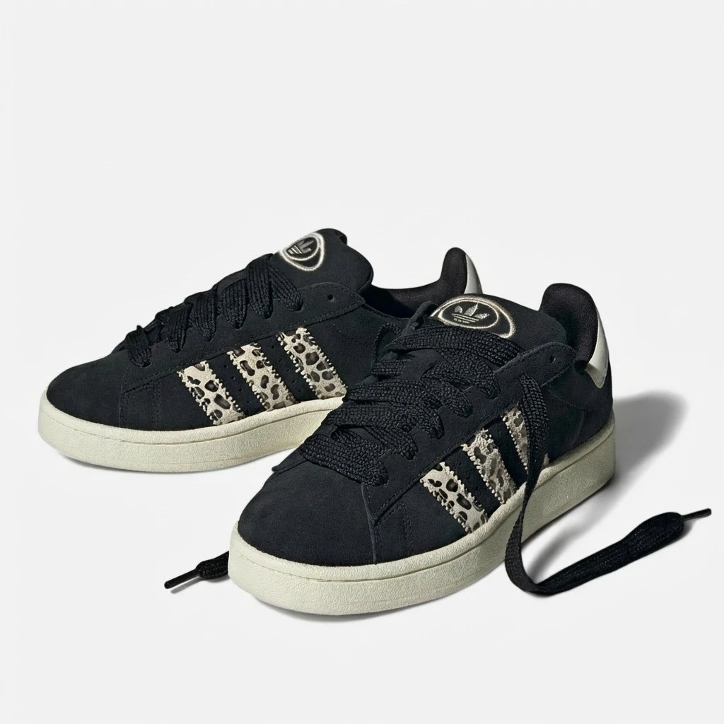 Adidas Campus 00s Black Leopard ID7039 - buty czarno-panterkowe - obrazek 3