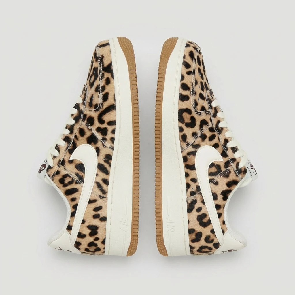 Nike Air Force 1 '07 Leopard Print IB7695-200 - buty panterkowe - obrazek 5