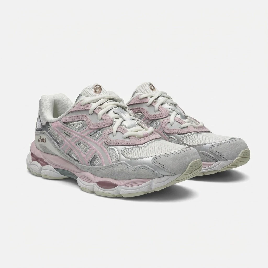 Asics GEL-NYC 1203A383-028 - buty szaro-różowe - obrazek 5