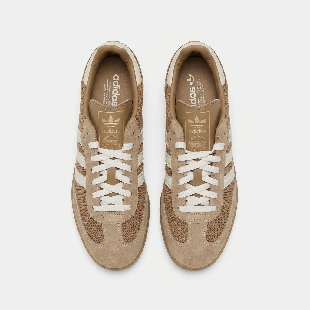Adidas Samba OG Cardboard IG1379 - buty brązowo-beżowe - obrazek 9