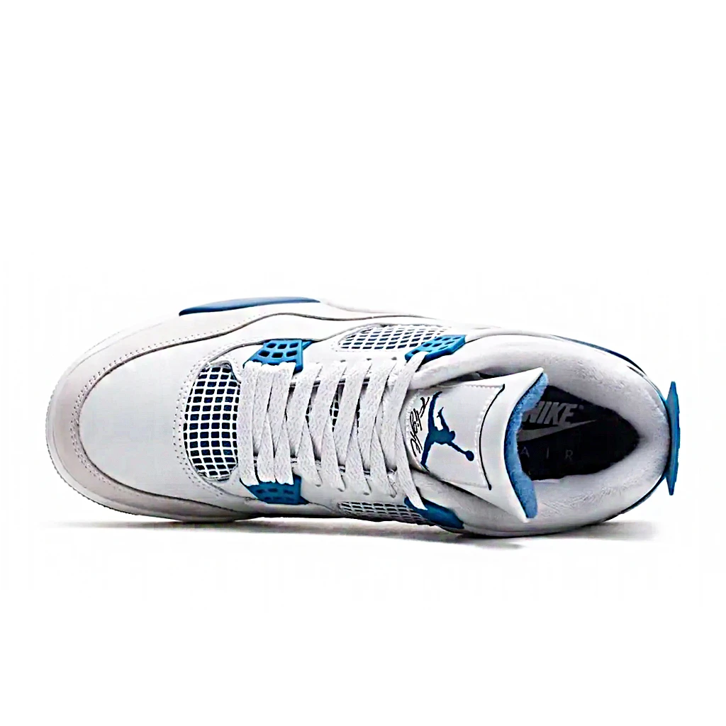 Nike Air Jordan 4 Retro Industrial Blue FV5029-141 - buty biało-niebiesko-szare - obrazek 6