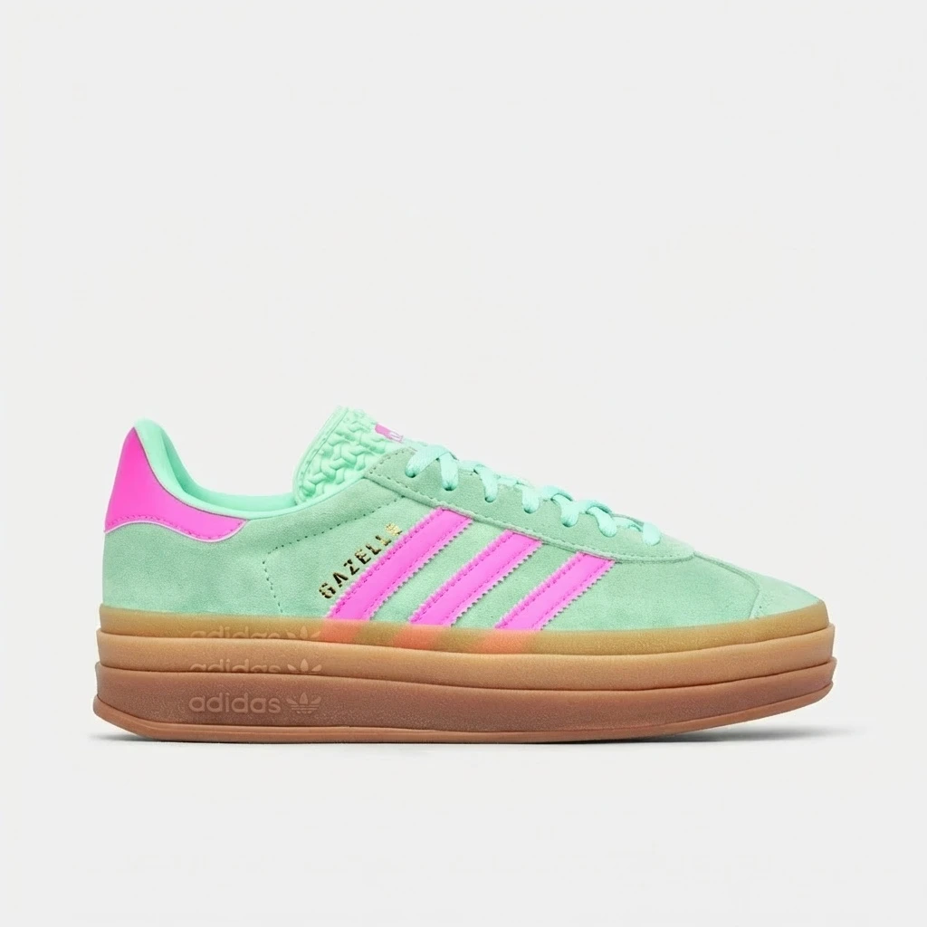 Adidas Gazelle Bold W H06125 - buty miętowo-różowe - obrazek 2