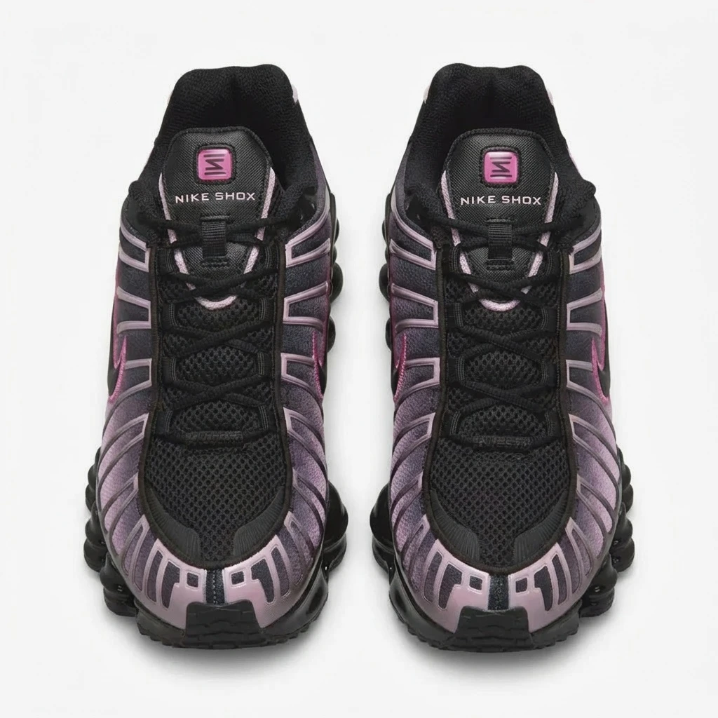 Nike Shox TL IH4485-001 - buty czarno-różowe - obrazek 3