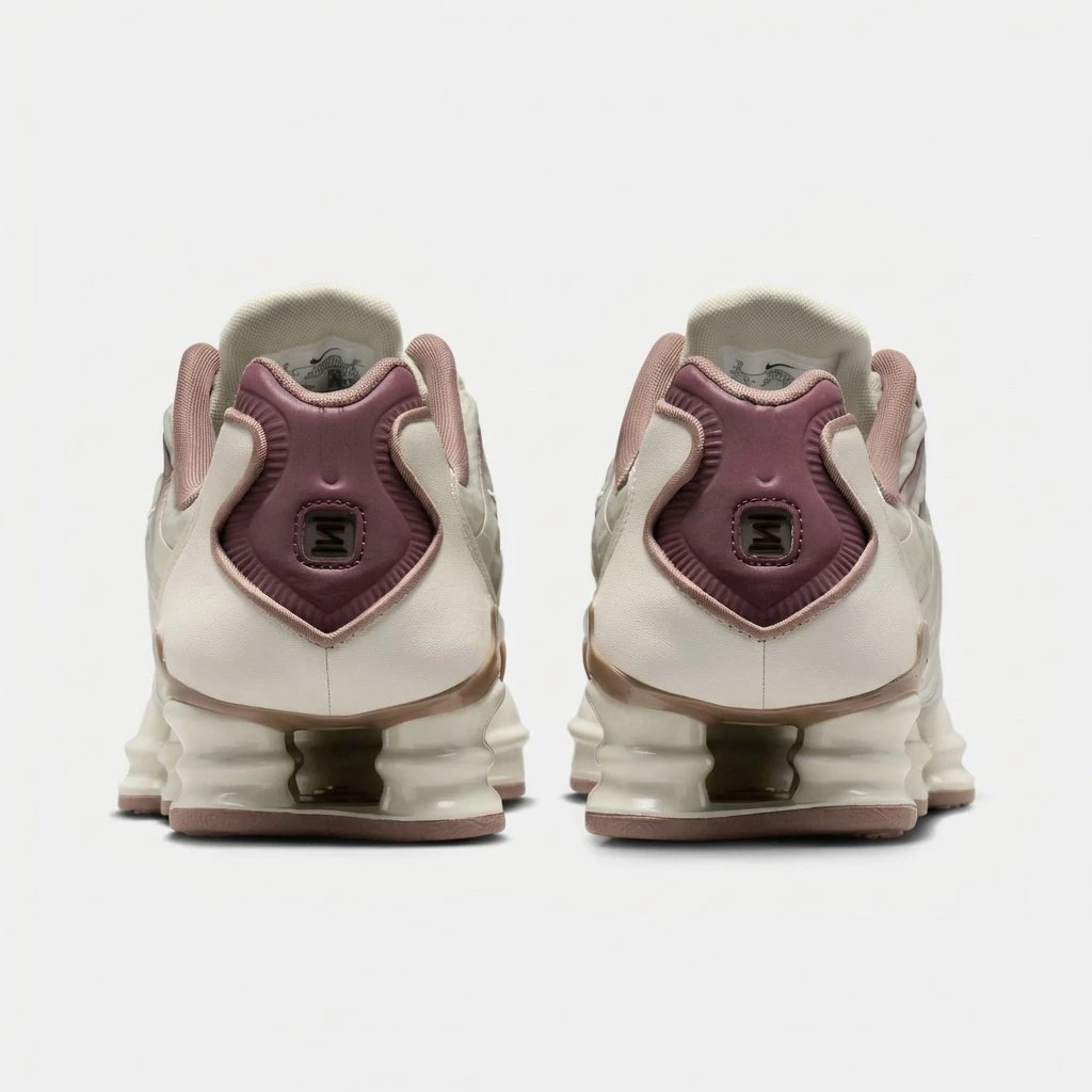 Nike Shox TL IM6013-072 - buty beżowo-bordowo-brązowe - obrazek 9
