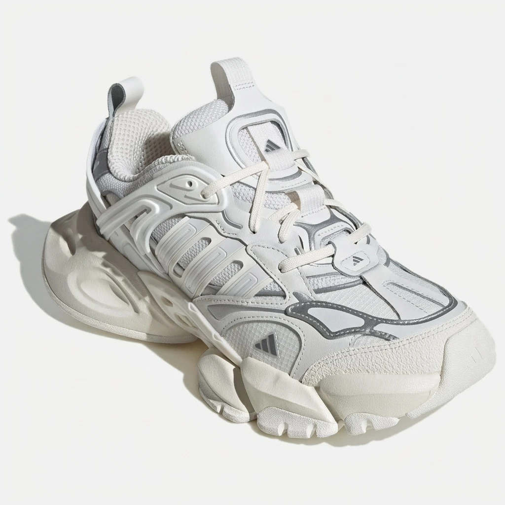 Adidas XLG Runner Deluxe IH7795 - buty biało-srebrne - obrazek 3