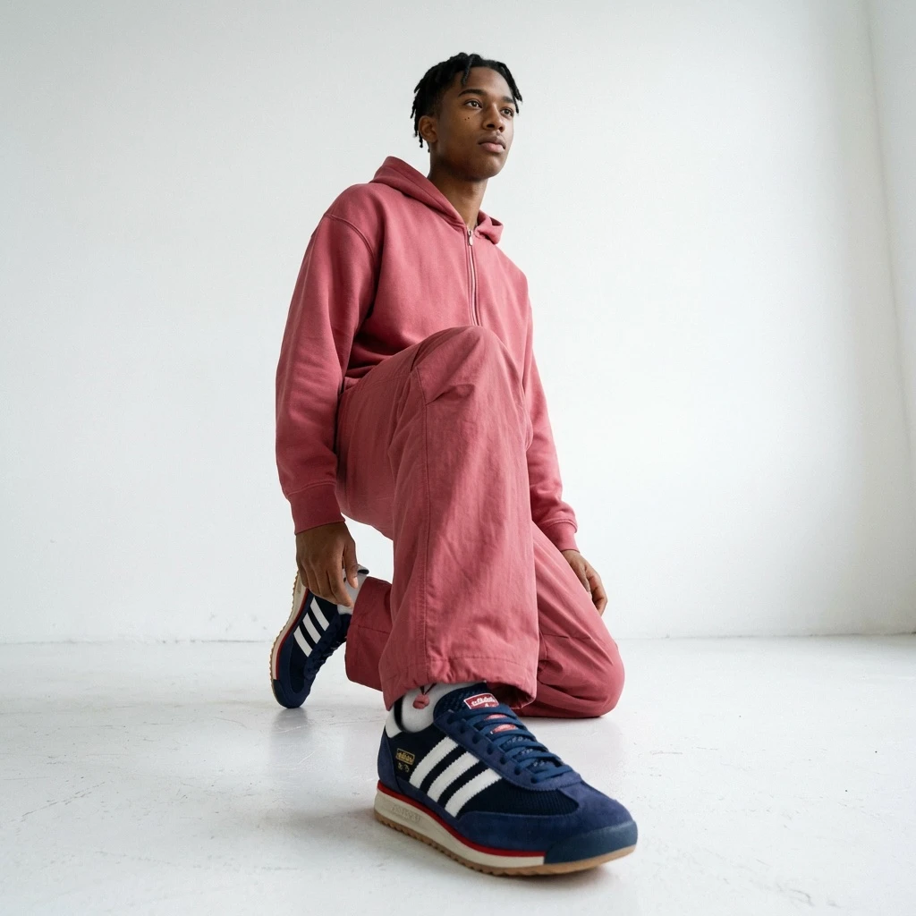 Adidas SL 72 RS JQ9797 - buty granatowe - obrazek 5