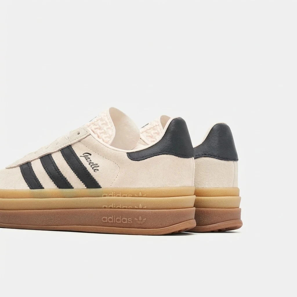 Adidas Gazelle Bold IE0429 - buty różowo-czarne - obrazek 4