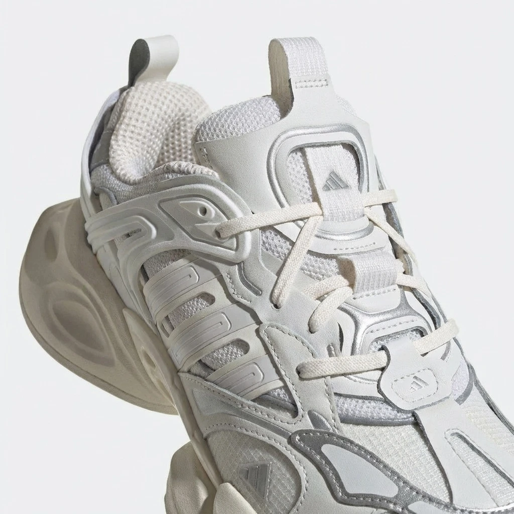Adidas XLG Runner Deluxe IH7795 - buty biało-srebrne - obrazek 7