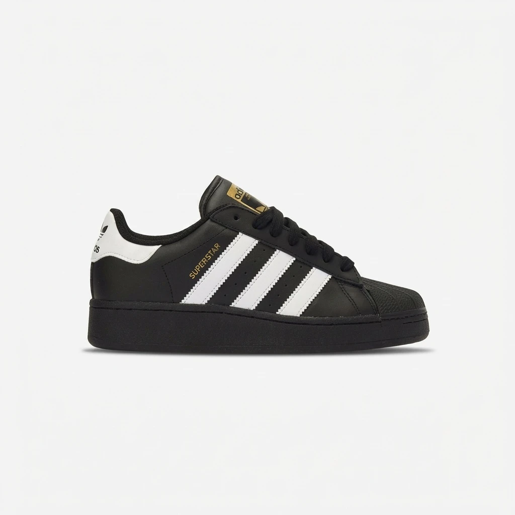 Adidas Superstar XLG IG9777 - buty czarno-biało-złote - obrazek 2