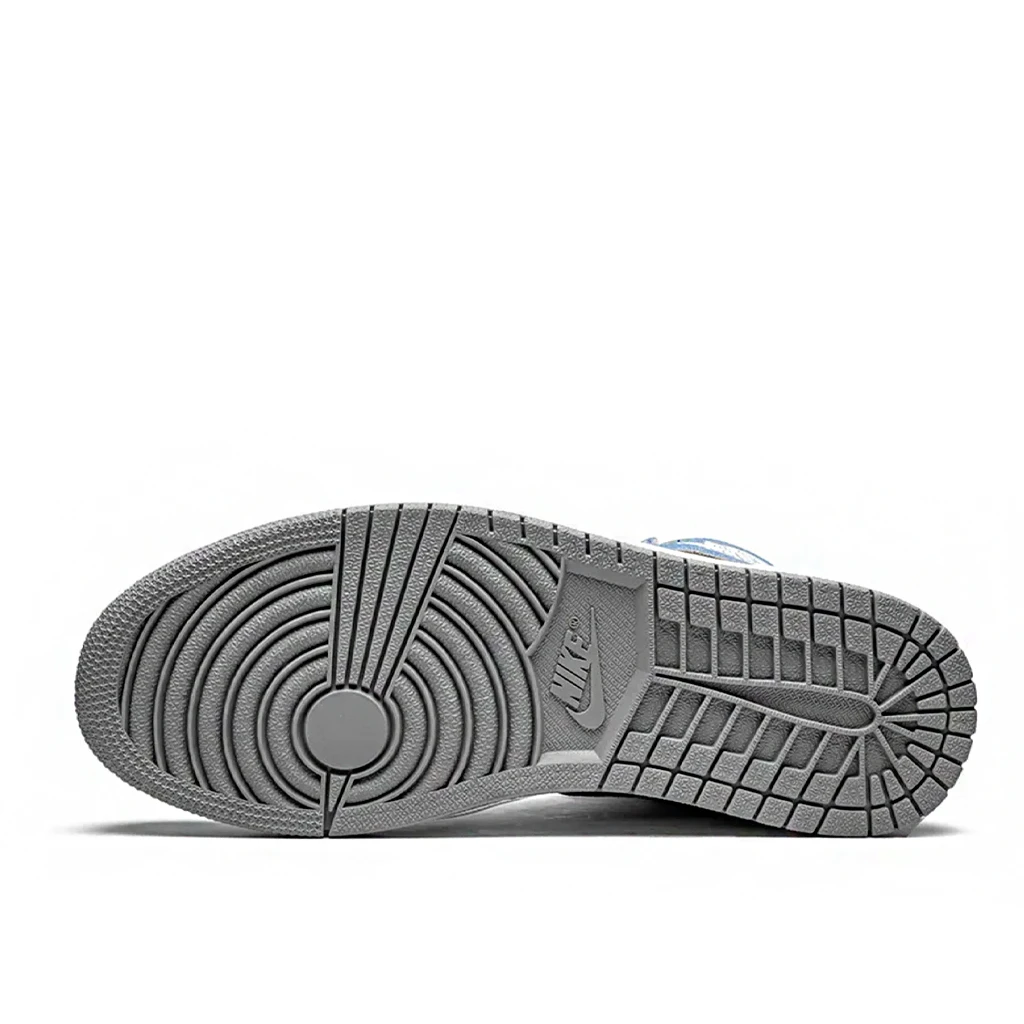 Nike Air Jordan 1 Retro High OG Hyper Royal 555088-402 - buty biało-niebiesko-szare - obrazek 4