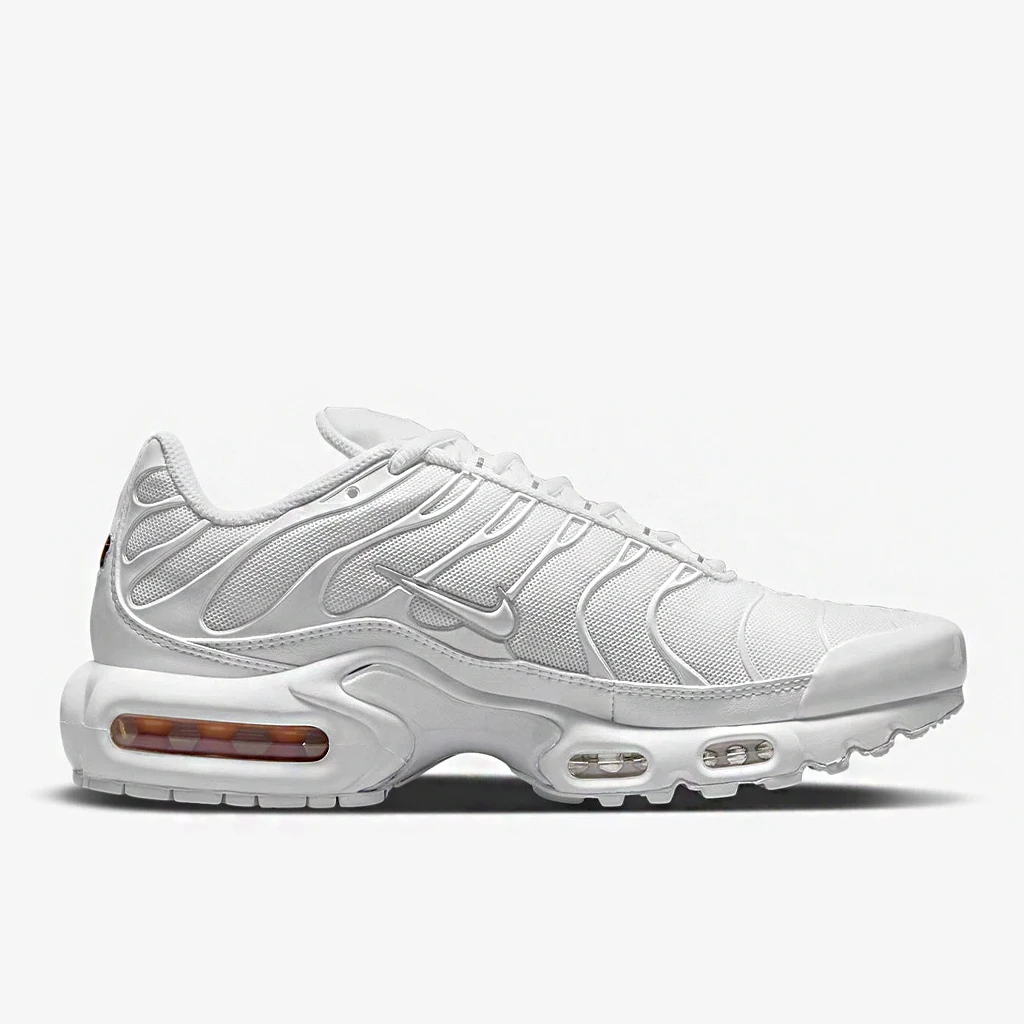 Nike Air Max Plus CW7044-100 - buty biało-srebrne - obrazek 2