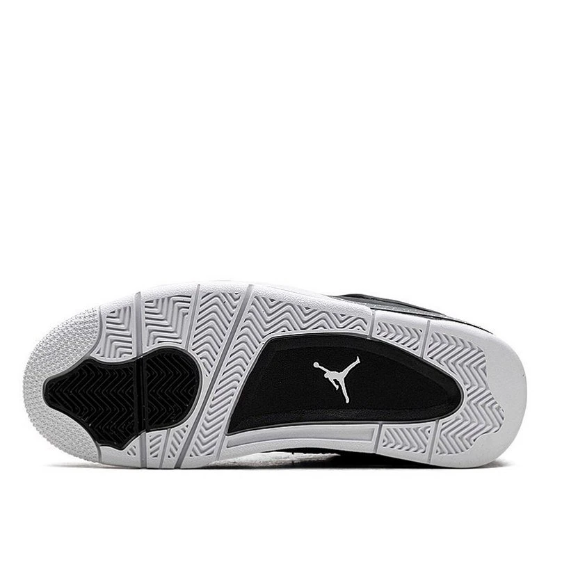 Nike Air Jordan 4 Retro Fear 626969-030 - buty czarno-szaro-białe - obrazek 4