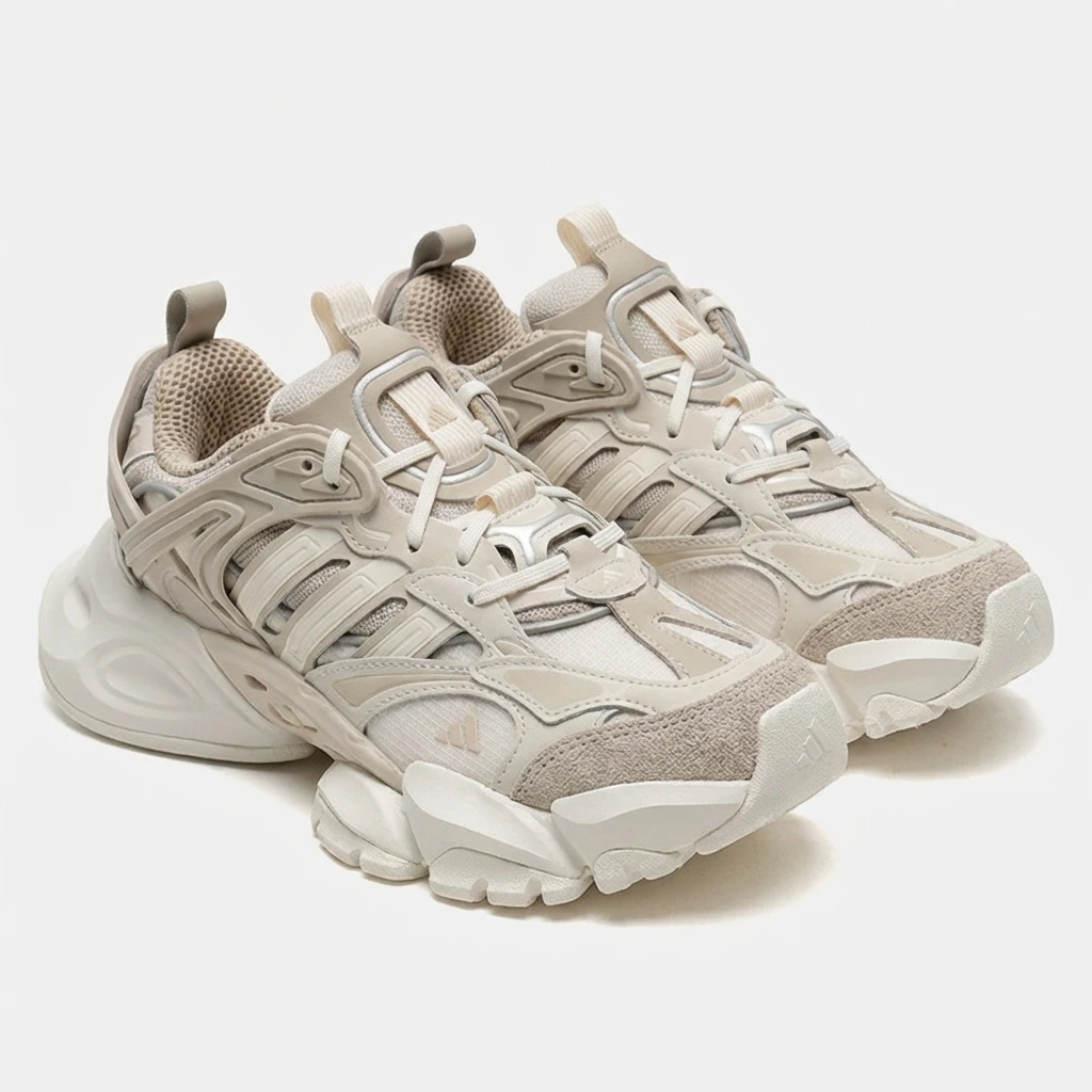 Adidas XLG Runner Deluxe IH7799 - buty beżowo-białe - obrazek 6