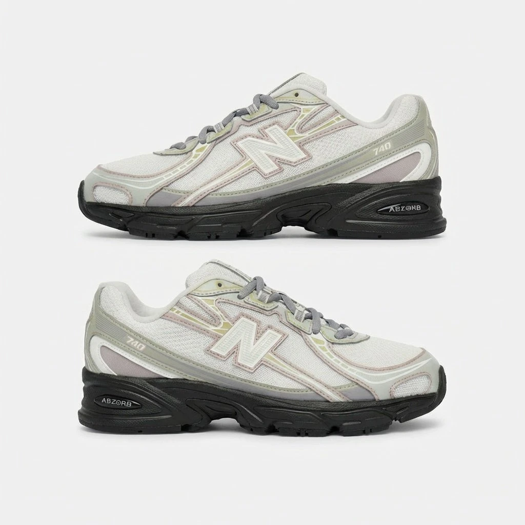 New Balance 740 U7403UQ - buty srebrno-szare - obrazek 7