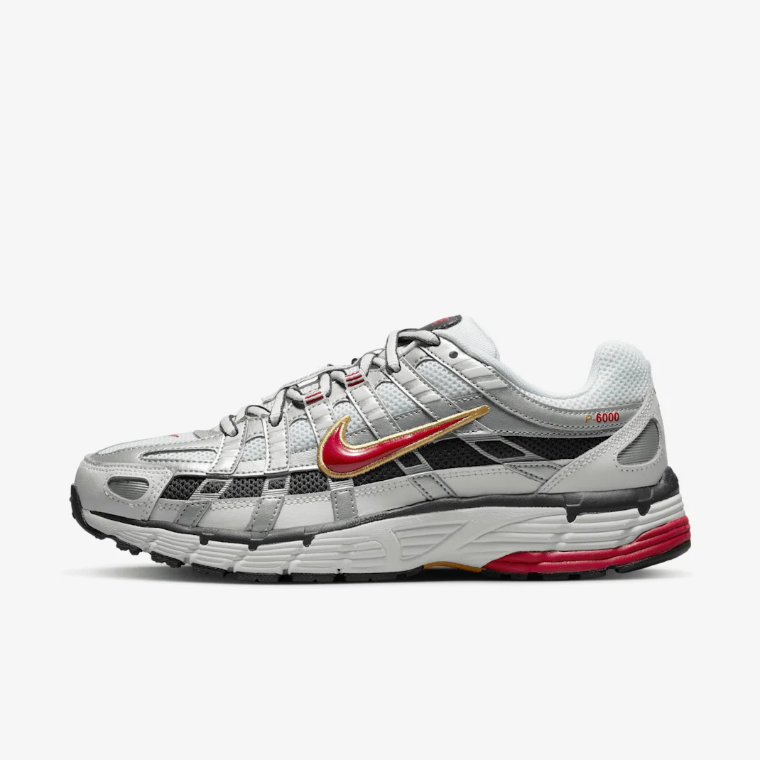 Nike P 6000 BV1021-101 - buty biało-srebrne