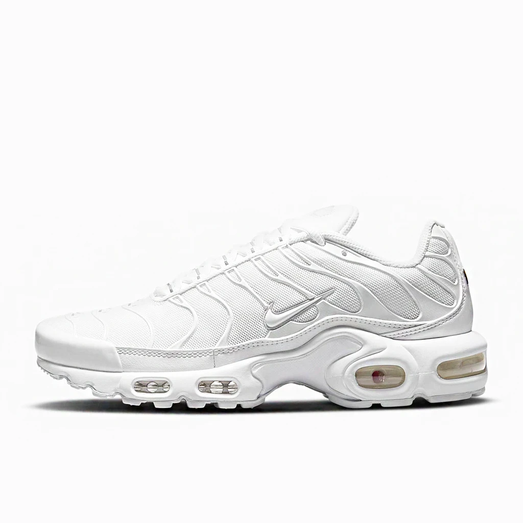 Nike Air Max Plus CW7044-100 - buty biało-srebrne