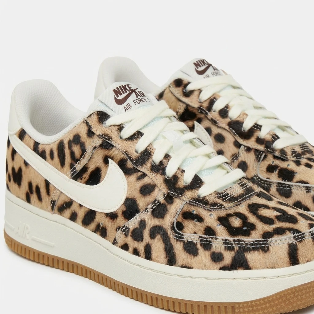 Nike Air Force 1 '07 Leopard Print IB7695-200 - buty panterkowe - obrazek 6