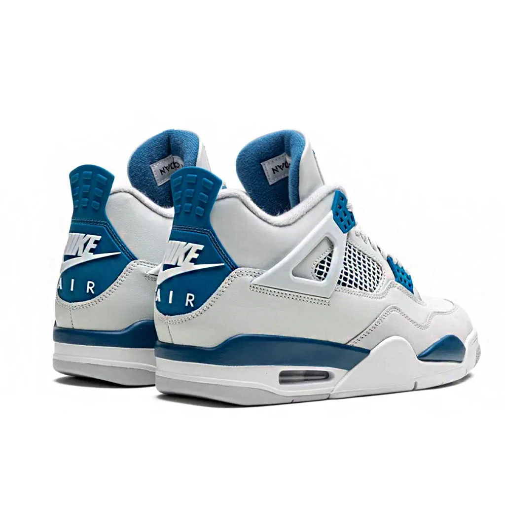 Nike Air Jordan 4 Retro Industrial Blue FV5029-141 - buty biało-niebiesko-szare - obrazek 4