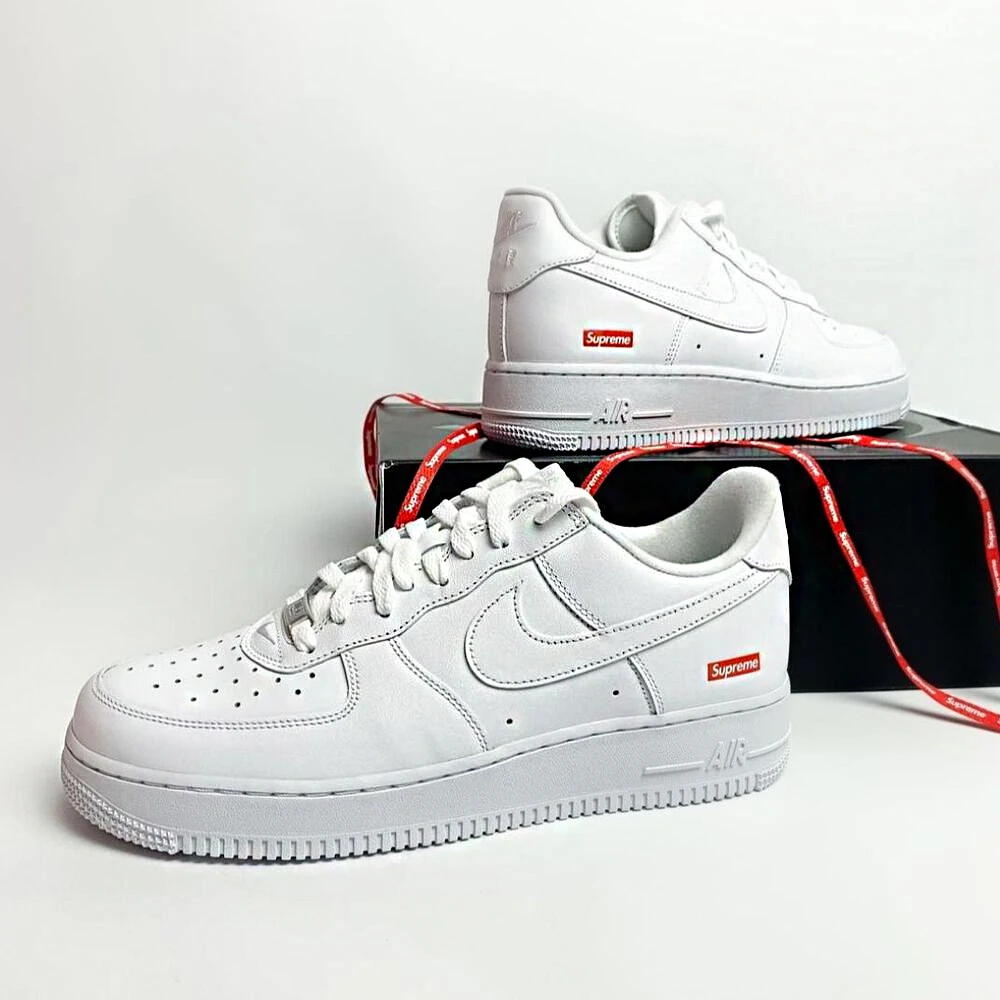 Nike Air Force 1 Low x Supreme CU9225-100 - buty białe - obrazek 5