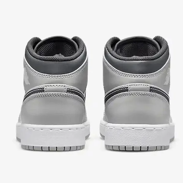 Nike Air Jordan 1 Mid 554724-078 - buty szaro-białe - obrazek 3