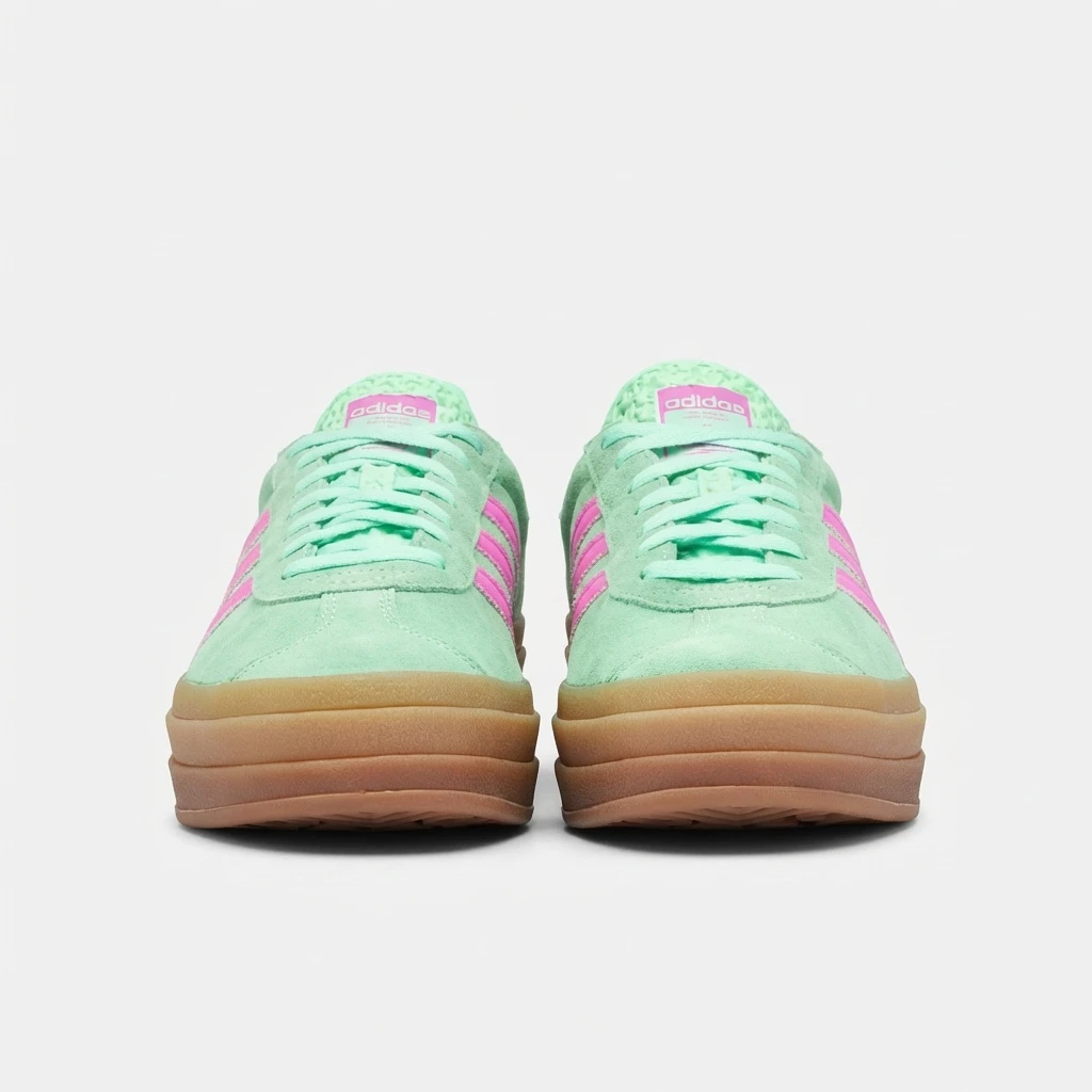 Adidas Gazelle Bold W H06125 - buty miętowo-różowe - obrazek 3