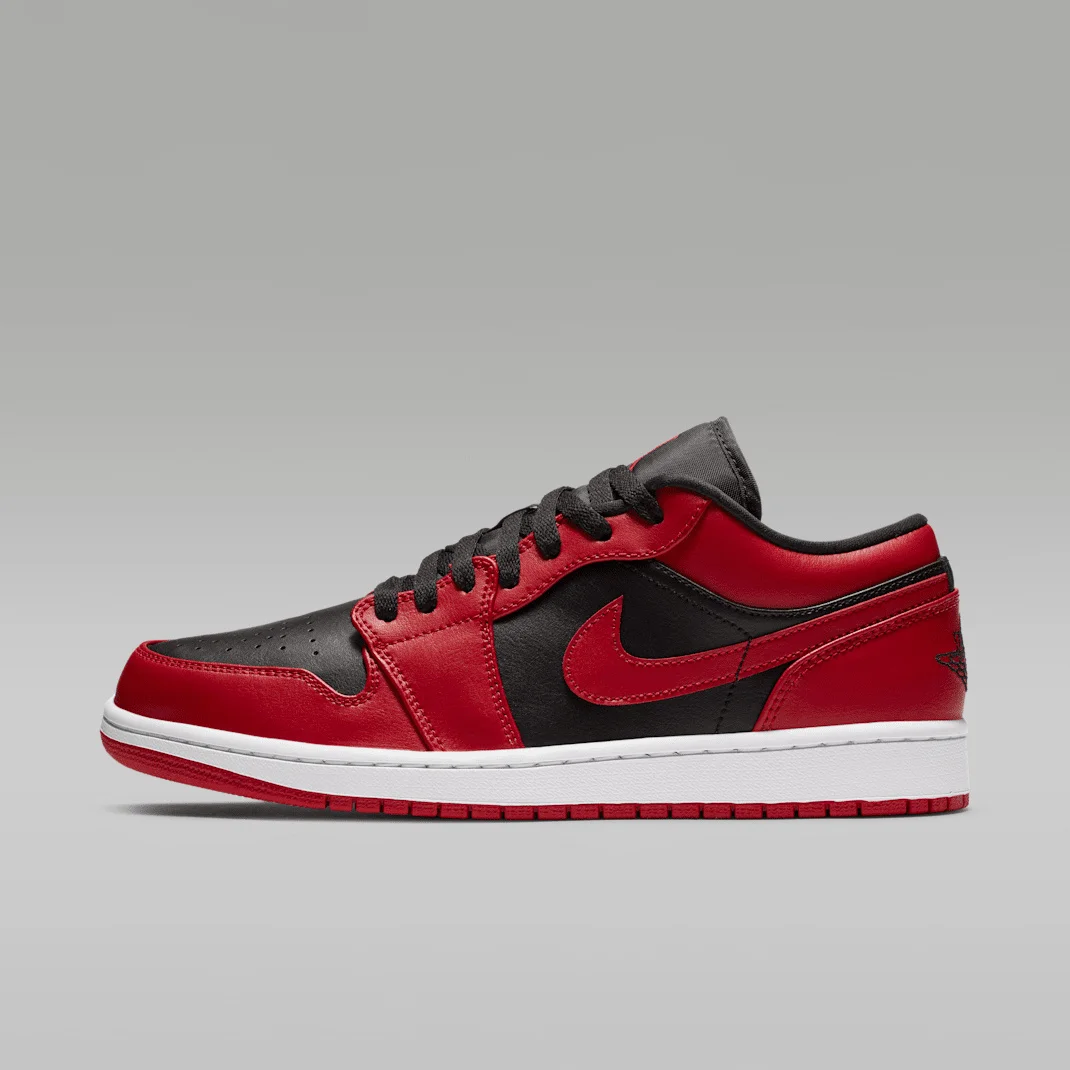 Nike Air Jordan 1 Low 553558-606 - buty czarno-czerwone