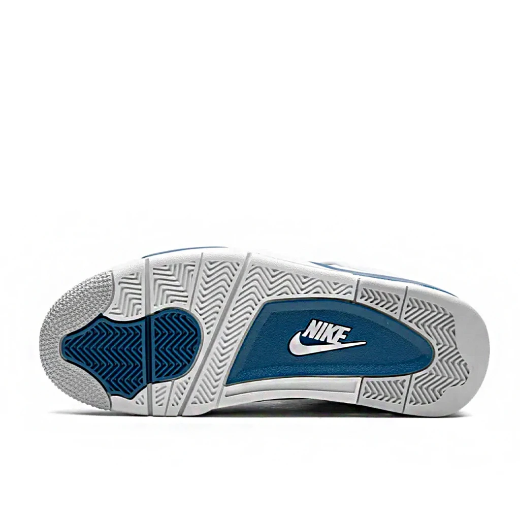 Nike Air Jordan 4 Retro Industrial Blue FV5029-141 - buty biało-niebiesko-szare - obrazek 5