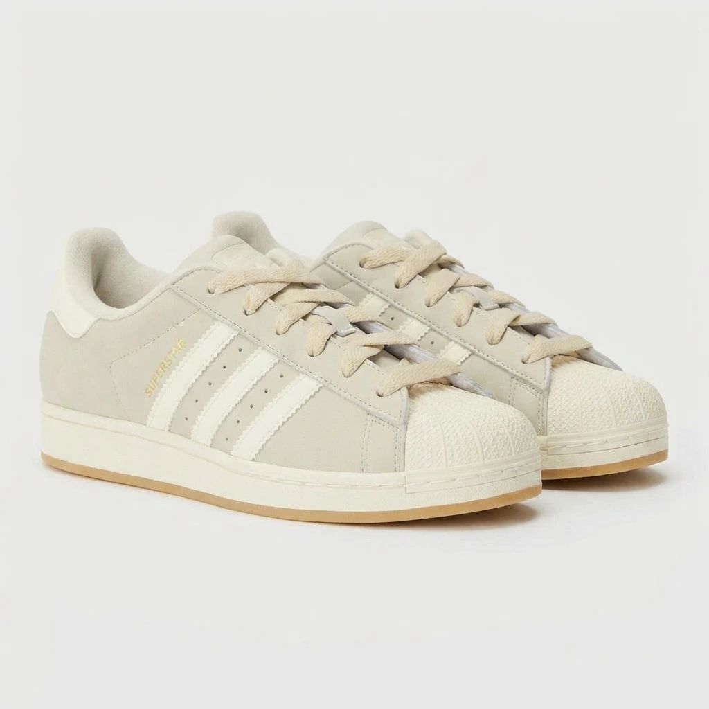 Adidas Superstar II IH4145 - buty beżowo-biało-złote - obrazek 7
