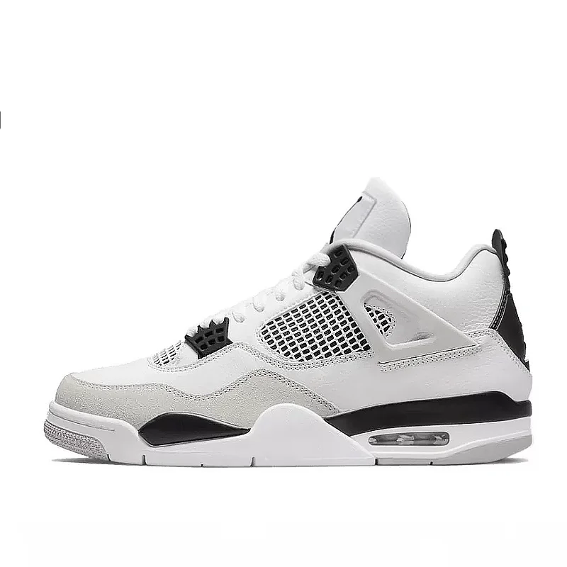 Nike Air Jordan 4 Retro Military 408452-111 - buty białe