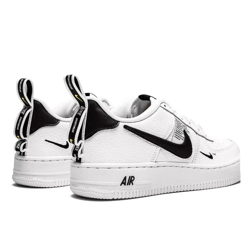 Nike Air Force 1 Low '07 LV8 Utility AJ7747-100 - buty biało-czarno-żółte - obrazek 3