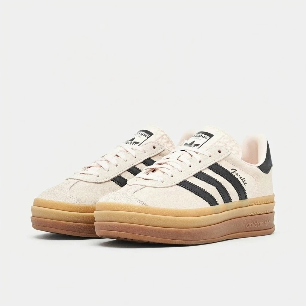 Adidas Gazelle Bold IE0429 - buty różowo-czarne - obrazek 2