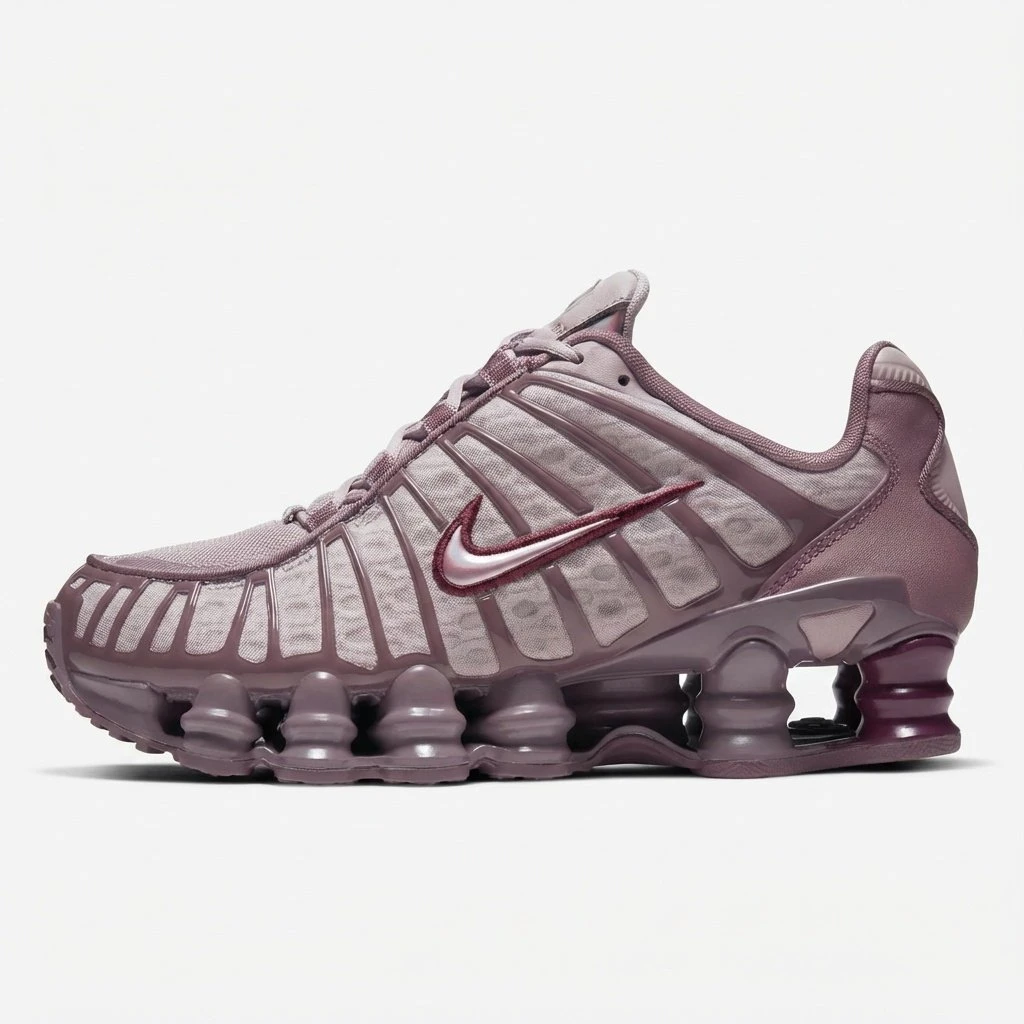 Nike Shox TL AR3566-200 - buty beżowo-bordowe