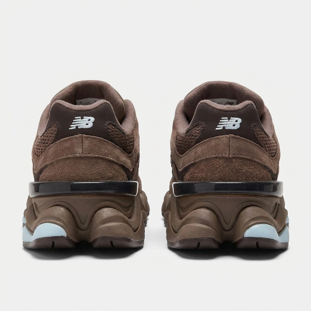 New Balance 9060 Brown Ice U9060622 - buty brązowo-niebieskie - obrazek 7