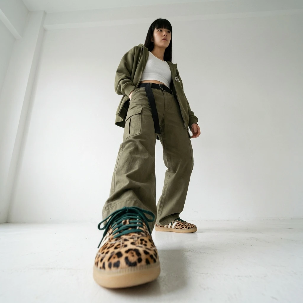 Adidas Samba OG Leopard Print KI6674 - buty panterkowe - obrazek 4